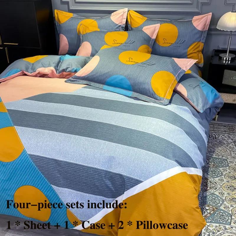 Pure Cotton Four-piece Bed Supplies Light Luxury European Style High-grade Pillowcase Is Single Suit