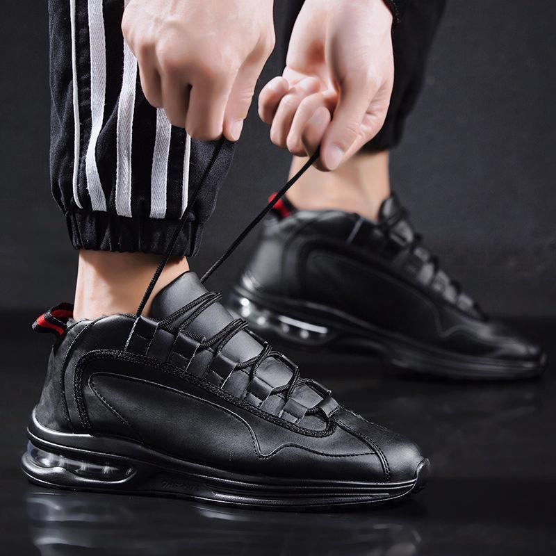 Summer Men's Shoes Air Cushion Sneakers Inner Increase Men's Breathable Running Shoes Wild