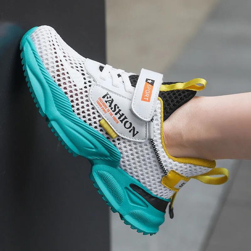 Kids Sneakers Outdoor Sports Wear Resistant Boy Shoes Breathable Children Casual Shoes Enfant