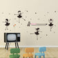 Cute Dancing Girl Child Room Decoration Pvc