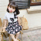 Girls' Suits Western-style Cotton Children's Summer Fashion Floral Skirt Baby Summer Short-sleeved Two-piece Suit