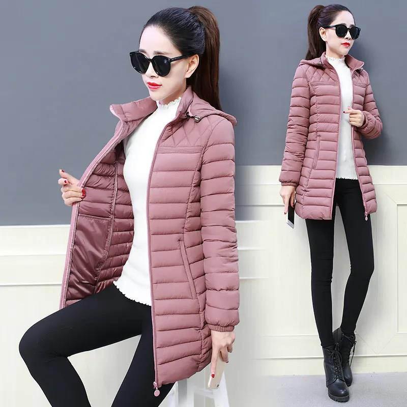 WTEMPO Cotton-padded Jacket Women's Mid-length Slim Padded Jacket Middle-aged Mother Down Padded Jacket