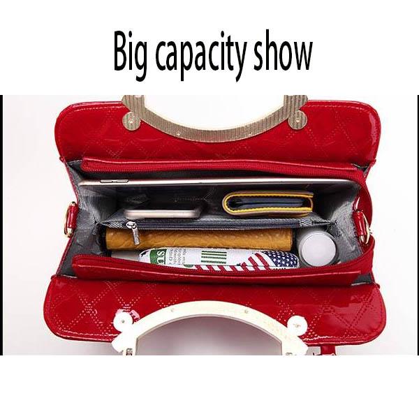 Big capacity European and American style Shoulder Handbag Trendy wild Woman bag Leather bag
