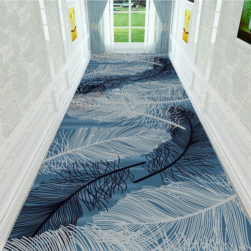 Corridor Entrance Carpet Aisle Stair Carpet Anti-slip Mat Washable Antifouling Carpet