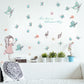 [Wall sticker] DIY cartoon butterfly wall stickers flowers beautiful girls wall decals kids rooms be