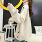 Autumn Winter Thick Warm Turtleneck  Sweater Women Casual Loose Button Knit Sweater Base or Outer Wear