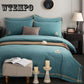 Soft Cotton Quilt Set Bed Skirt Four-piece Lace Quilt Cover Solid Color Princess Wind