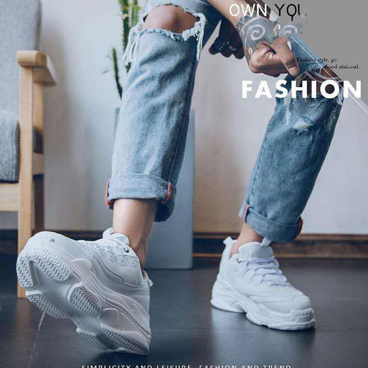 Fashion Men's Clearance Shoes Trendy Fashion All-match Board Shoes Korean Sports Casual Shoes