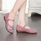 Old Beijing Cloth Shoes Women's Embroidered Shoes Women's Ancient Style Shallow Mouth Soft Sole Comfortable Round Head Ethnic Style Mother's Shoes