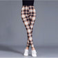 Zebra Plaid Casual Leggings Women's Thin Outer Wear Skinny Pants Stretch Vertical Stripes Street Style Yoga Pants