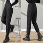Winter High-waist Thick Warm Pants Silk Cotton Plus Size Slim Women's Outer Wear Pure Color Thinner Down Cotton Casual Pants