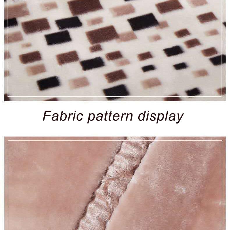 Coral Fleece Double Thicken Blanket Warm Blanket In Autumn and Winter Air Conditioning Blanket Quilt