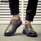 Brock Casual Men's Leather Shoes British Breathable Hair Stylist Wedding Shoes