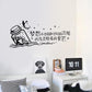 Dream text wall stickers office background decoration stickers Chinese dream proverb wallpaper