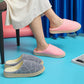 Winter Warmth Couple Plush Household Non-slip Platform Confinement Shoes