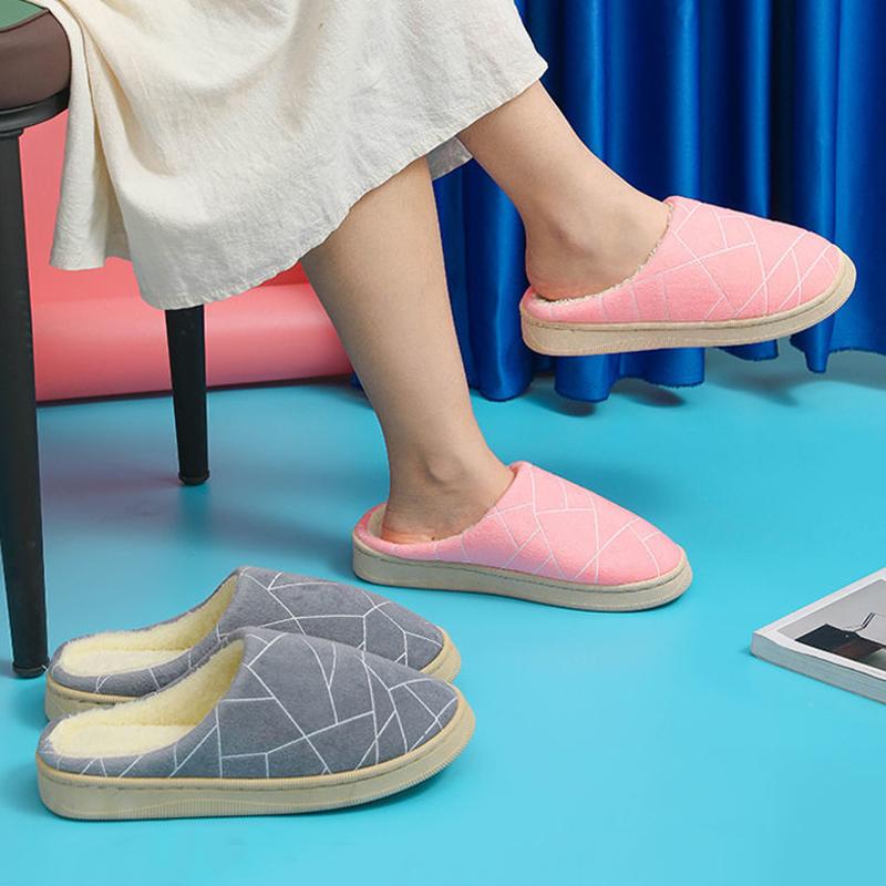 Winter Warmth Couple Plush Household Non-slip Platform Confinement Shoes