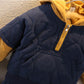Children's Cotton-padded Clothes Suits Children's Winter Plus Velvet Children Clothes Boys' Cotton-padded Clothes Baby Handsome Two-piece Suits