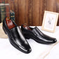 Vintage Design Men's Casual Leather Shoes High Quality Elegant Formal Wedding Casual Shoes Men Light Slip on Office Oxford