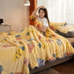 Coral Fleece Blanket Mattress Flannel Cover Blanket Winter Bed Sheet Thicken Warm Summer Siesta Quilt