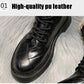 Waterproof Non-Slip Flat Ankle  Boots Women Plus Velvet Winter Boots Ladies Leather Snow Boots Female Martens Boots