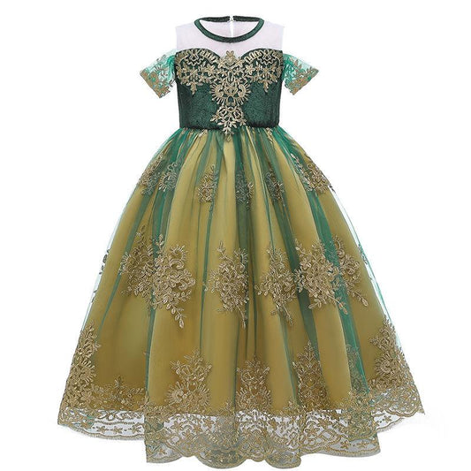 Aisha Princess Dress Frozen Children's Birthday Dress Anna The Same Paragraph Dress Skirt Dress Summer