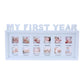 Creative DIY 0-12 Month Baby "MY FIRST YEAR" Pictures Display Plastic Photo Frame Souvenirs Commemorate Kids Growing Memory Gift