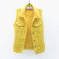 Multi-color Denim Vest Women's Short Spring Summer All-match Slim Raw Edge Sleeveless Jacket Ripped Tops