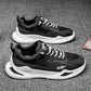 Men Dad Sneakers Platform Leather Mesh Sports Sneakers Lace Up Thick Bottom Trainers Shoes Boys Casual Sneakers Men
