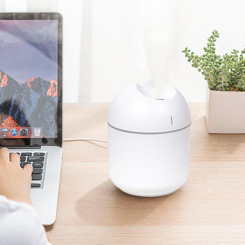 250ml Indoor Air Humidifier USB Electric Sprayer Mute Aroma Diffuser Portable Air Purifier