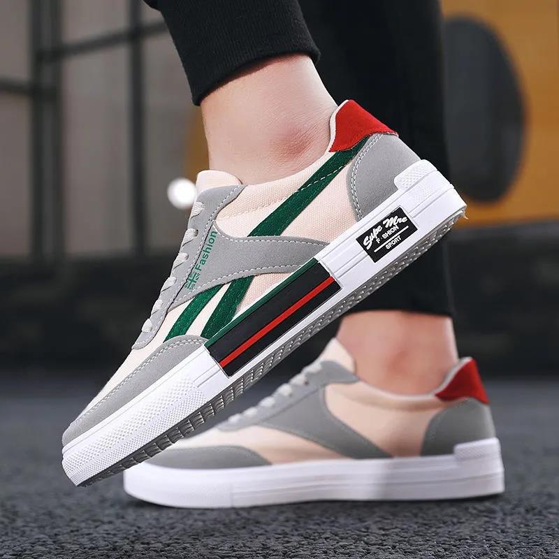 Versatile Men's High Top Breathable Canvas Shoes Men's Korean Style Trendy Student Casual Shoes