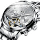 Switzerland Men's Watches Tourbillon Automatic Mechanical Men Sapphire Skeleton Watch