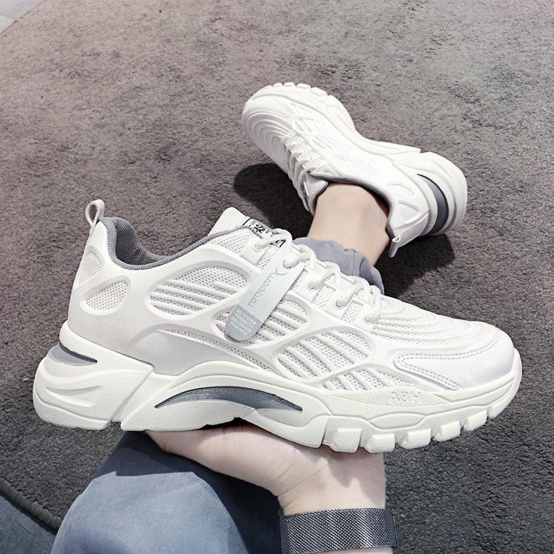 Spring and Summer Men's Shoes Low-top Shoes Breathable Sports Shoes Korean Version of The Wild Student White Shoes for Men