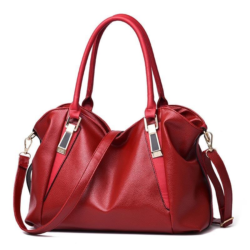 Women Handbag Female PU Leather Bags Ladies Portable Shoulder Totes Office Ladies Hobo