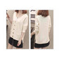 Winter Women Warm Casual Long Section Button Breasted Soft Cardigans Sweater Coat Jacket