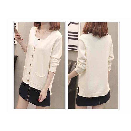 Winter Women Warm Casual Long Section Button Breasted Soft Cardigans Sweater Coat Jacket