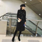 Coat Women Winter Warm Thicken Double Breasted Windproof Jacket Slim Fit Long Woolen Coats