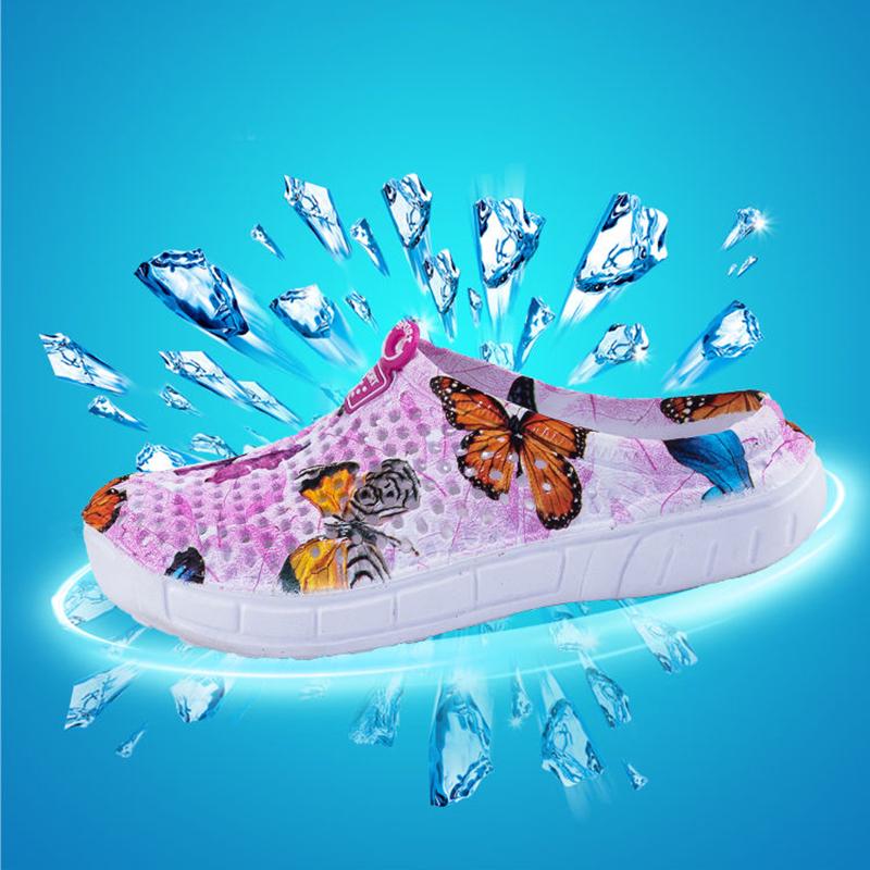 Womens Casual Clogs Breathable Beach Sandals Valentine Slippers Summer Slip on Women Flip Flops Shoes Home Shoes for Women