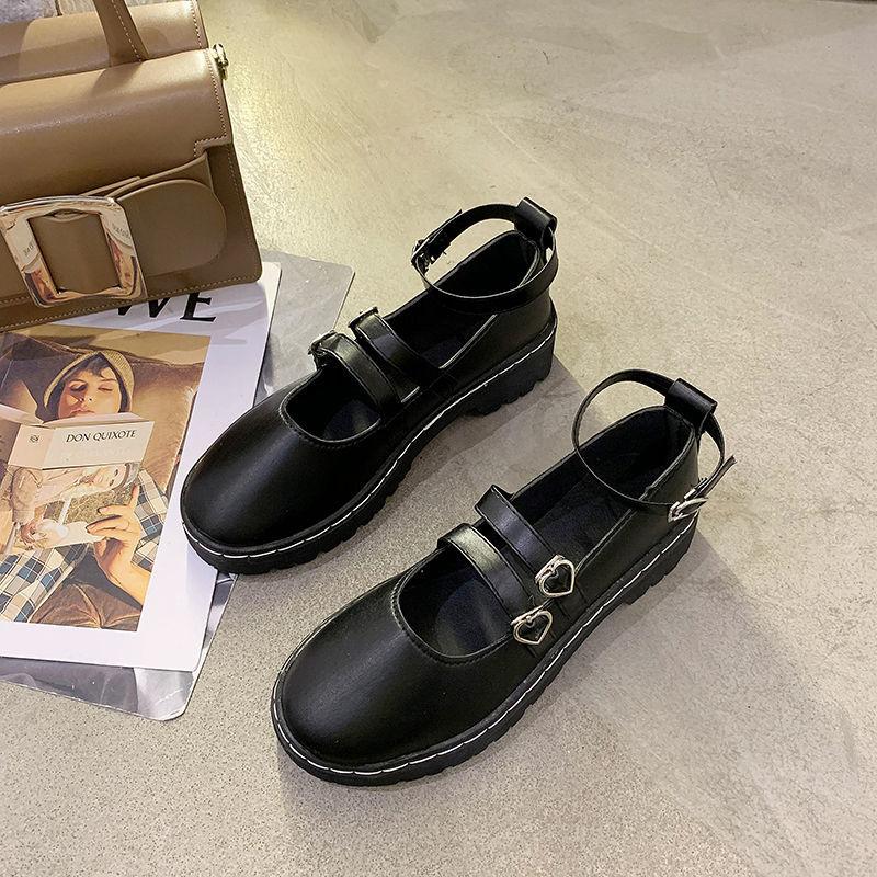 Small Leather Shoes Female British Retro Trifle Bottom Comfortable  Versatile Mary Jane Shoes High Quality