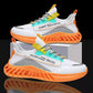 Spring Summer Men's Shoes Sports Casual Shoes Korean Version Deodorant Breathable Thin Mesh Flying Knit Shoes Coconut Shoes