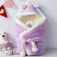 Baby Holding Quilt Thickened Autumn and Winter Newborn Cloak Multifunctional Dual-purpose Going Out Coral Velvet Blanket