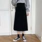 Corduroy Skirt Female Autumn and Winter Korean Version Was Thin and Wild Thick Retro High Waist Bag Hip Mid-length A-line Skirt
