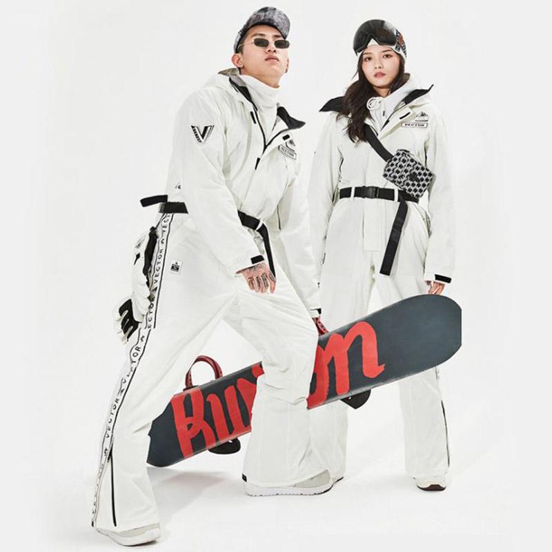 Neutral Ski Suit Warm, Breathable One-piece Snow Suit Winter Outdoor Windproof and Waterproof Ski Suit