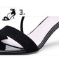 Sandals Women's Summer Black High Heels Stiletto All-match Women's Word Buckle Open Toe High Heel Sandals