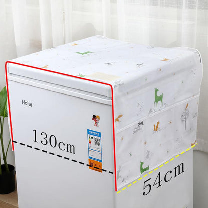 Creative PEVA Refrigerator Organizer Household Washing Machine Cover Dust Cover Waterproof Fridge Covers Kitchen Products