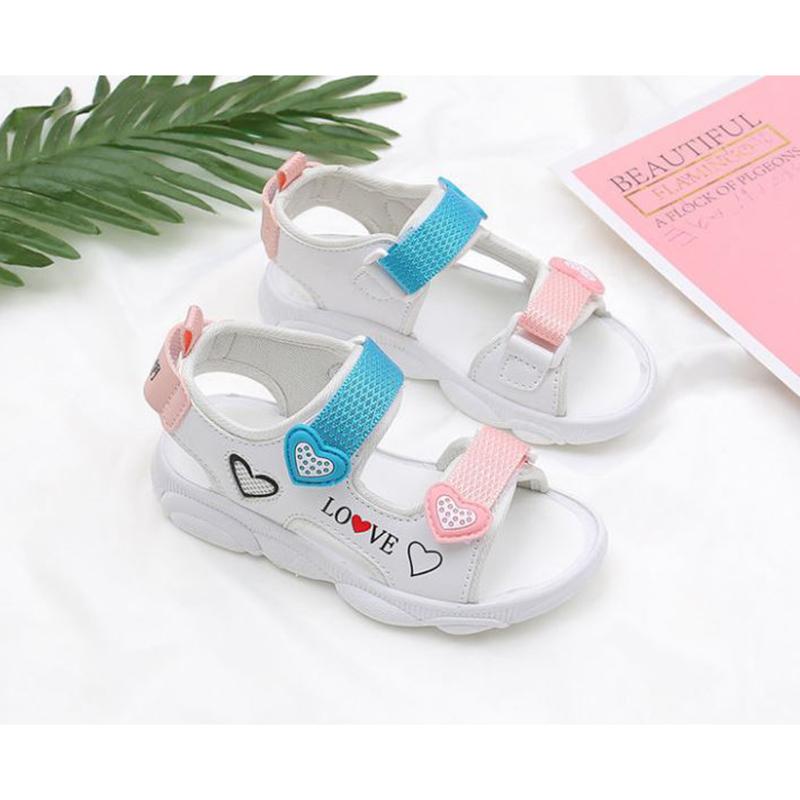 Girls' Sandals  Summer Big Children's Fashion Princesses Little Girls Soft Bottom Non-slip, Open Toe Lightweight  Breathable Children's Beach Sandals