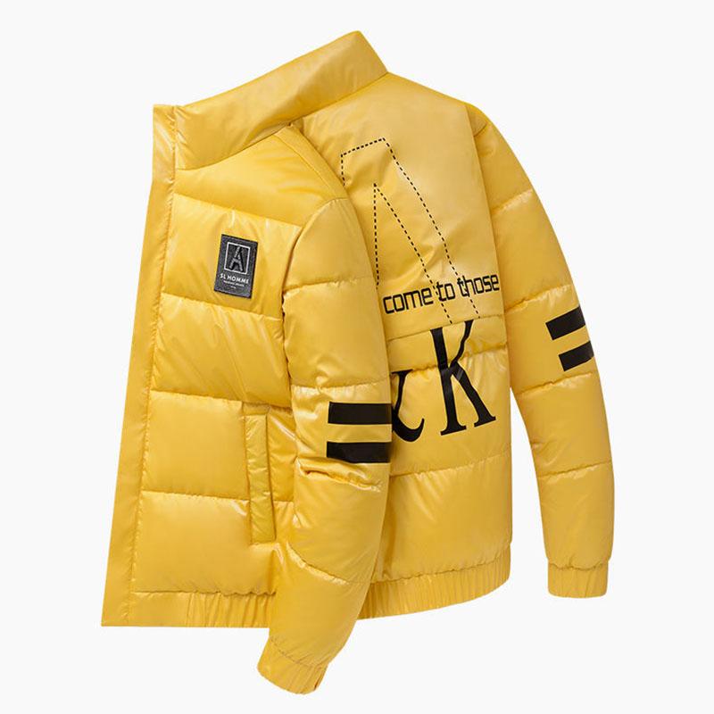 Winter Padded Jacket Men's Thick Padded Jacket Winter Students Korean Style Trend Down Padded Jacket Handsome Casual Men's Clothing