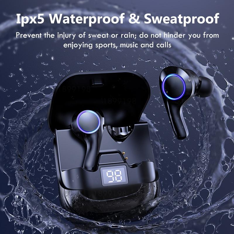 Bluetooth Earphone Sports Waterproof TWS Wireless Bluetooth Headphones With Microphone
