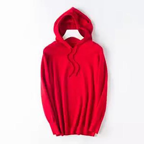 Autumn and Winter New Knit Sweater Women's Head Loose Bottom Solid Color Long-sleeved Hoodie