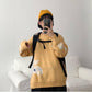 Pofulove Autumn Winter Japanese Sweet Cartoon Bear Sweater Female Students Loose Wild knitted Coat