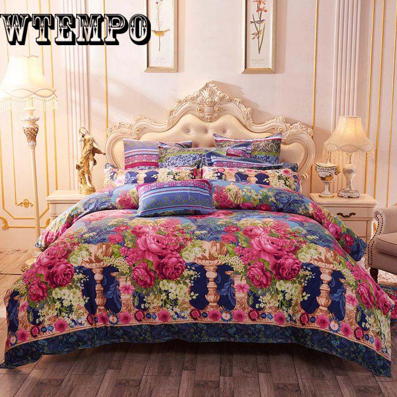 Sheet Pillowcase Duvet cover set print Bedding sets Bedlinen Cotton